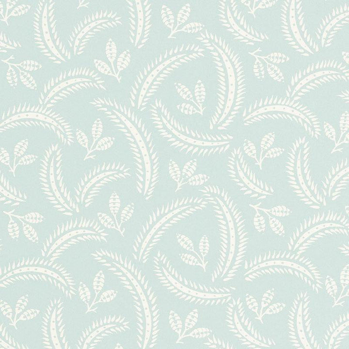 Delia Sky 5010351 by Schumacher Designer Wallpaper Wallflowers 6.75" - Swanky Fabrics -
