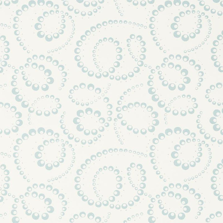 Dorian Sky 5010360 by Schumacher Designer Wallpaper Wallflowers 5.5" - Swanky Fabrics -