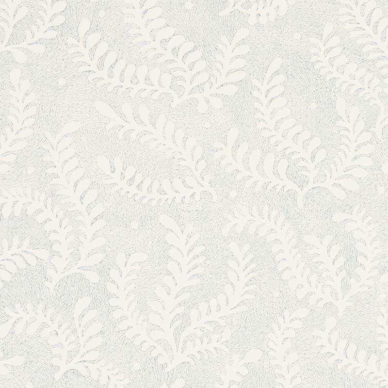 Etched Fern Sky 5010382 by Schumacher Designer Wallpaper Wallflowers 13.5" - Swanky Fabrics -