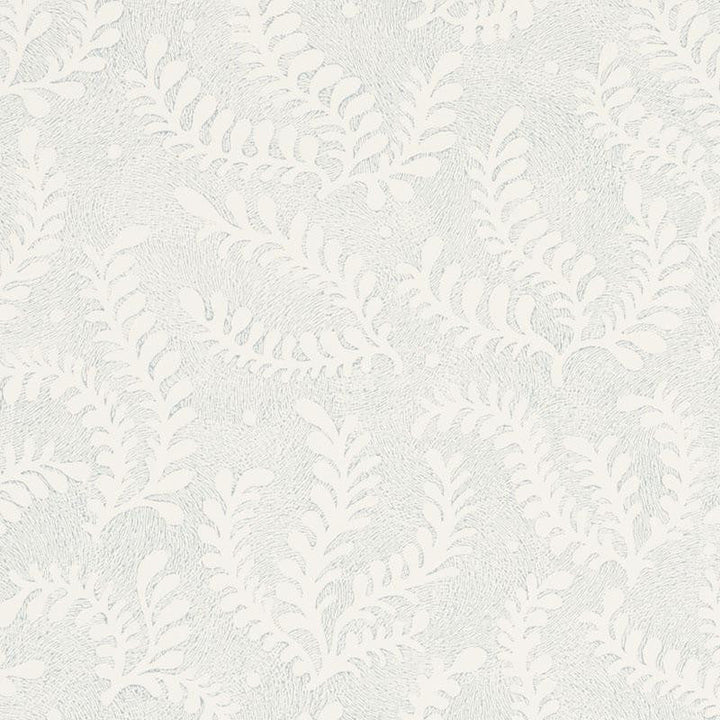Etched Fern Sky 5010382 by Schumacher Designer Wallpaper Wallflowers 13.5" - Swanky Fabrics -