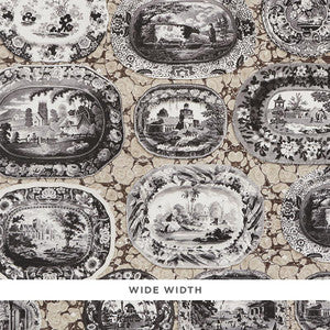 Schumacher Wallpaper Plates & Platters Neutral 5010411