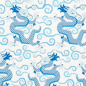 Schumacher Wallpaper Bixi Porcelain 5010730