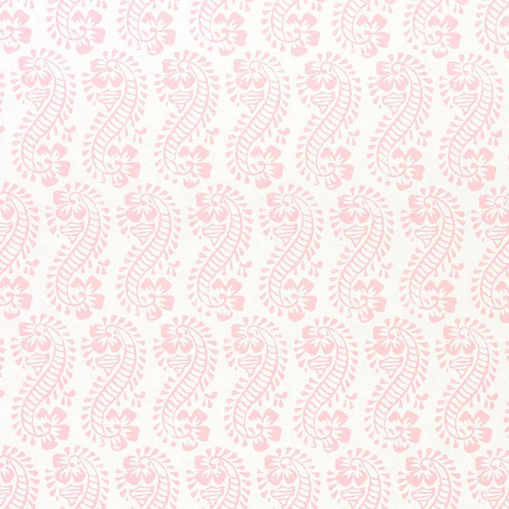 Lani Pink 5011122 by Schumacher Designer Wallpaper Molly Mahon 5.25" - Swanky Fabrics -