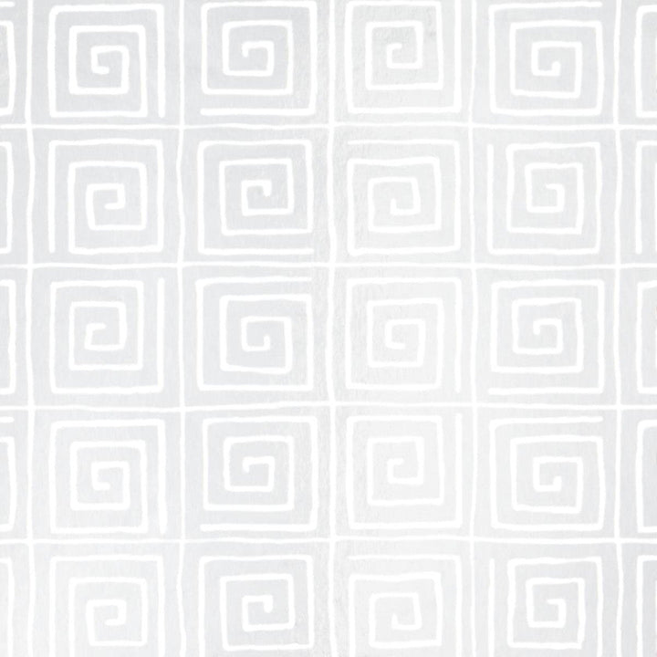 Trousdale Metallic Platinum Blanc 5012590 by Schumacher Designer Wallpaper Cristina Buckley 13.5" - Swanky Fabrics -