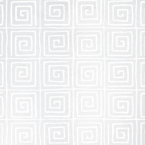 Schumacher Wallpaper Trousdale Metallic Platinum Blanc 5012590
