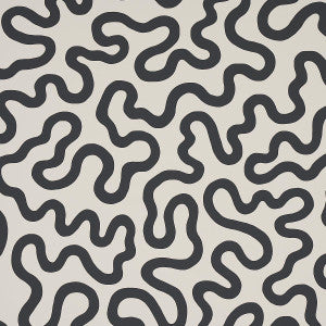 Schumacher Wallpaper Riley Soft Black 5012930