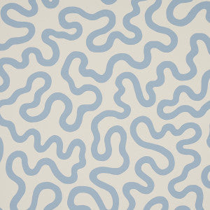 Schumacher Wallpaper Riley Sky On Ivory 5012931