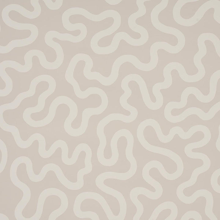 Riley Natural 5012932 by Schumacher Designer Wallpaper Smith Street 27.0" - Swanky Fabrics -