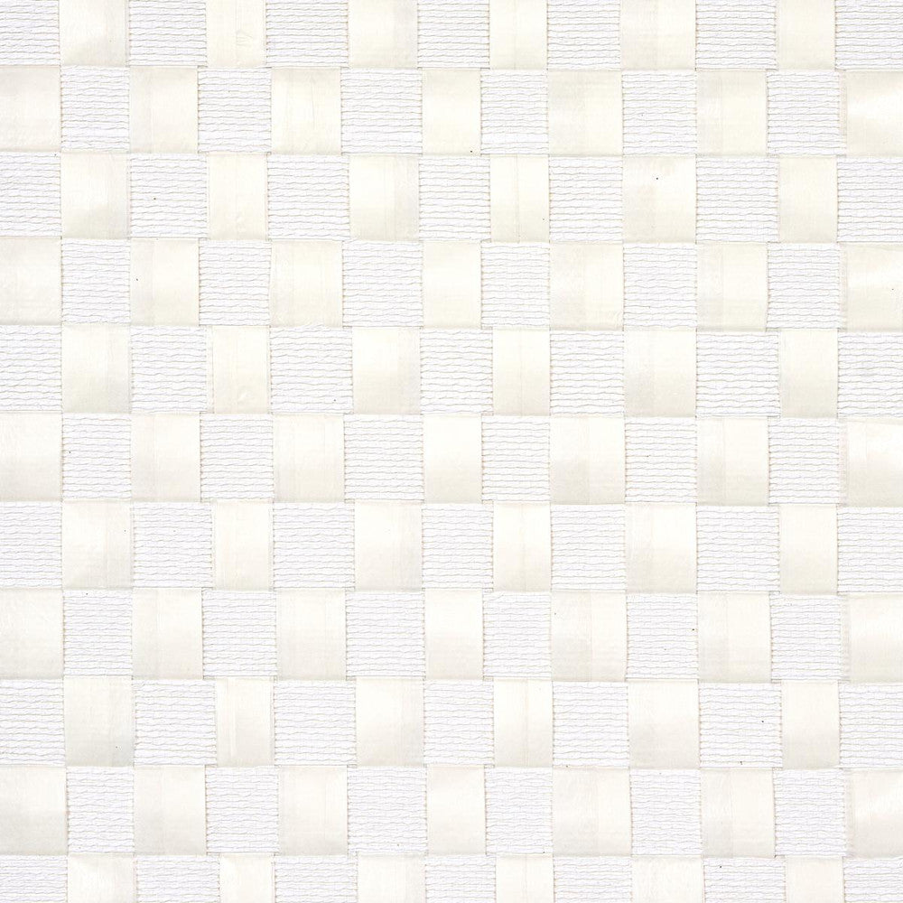 Textured Check White 5012970 by Schumacher Designer Wallpaper Textured Wallcoverings & Printed Grasscloths - Swanky Fabrics -