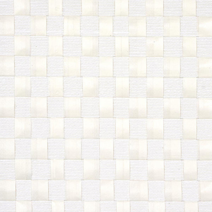 Textured Check White 5012970 by Schumacher Designer Wallpaper Textured Wallcoverings & Printed Grasscloths - Swanky Fabrics -