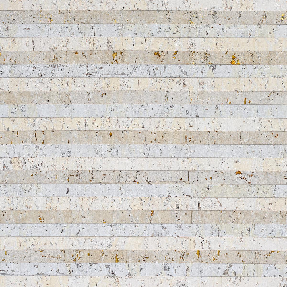 Cork Stripe White 5013000 by Schumacher Designer Wallpaper Textured Wallcoverings & Printed Grasscloths - Swanky Fabrics -