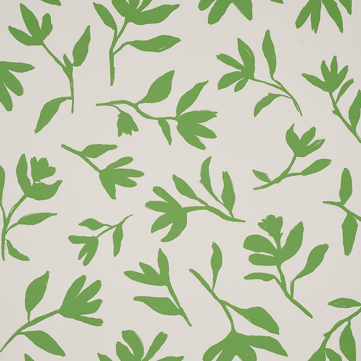 Laurel Green 5013070 by Schumacher Designer Wallpaper Smith Street 27.0" - Swanky Fabrics -