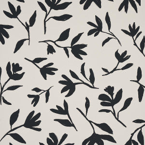 Schumacher Wallpaper Laurel Black 5013071