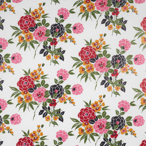 Schumacher Wallpaper Valentina Floral Multi On White 5013131