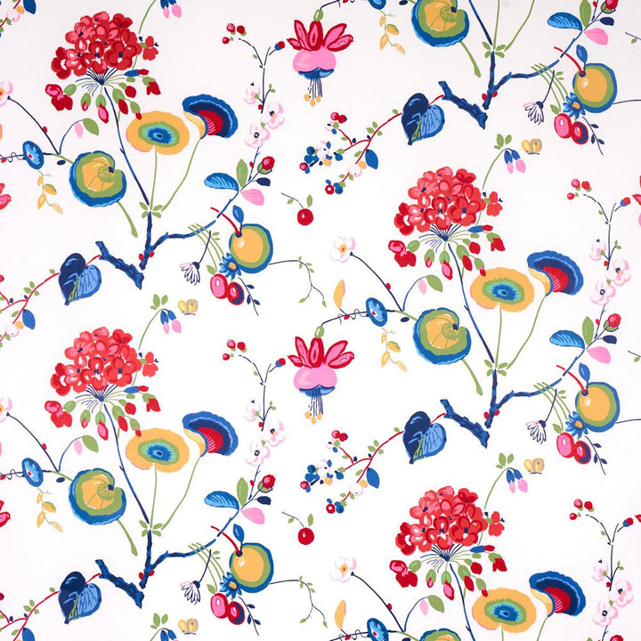 Vasily Multi 5013211 by Schumacher Designer Wallpaper Schumacher Classics 13.5" - Swanky Fabrics -