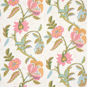 Schumacher Wallpaper Indali Pink & Leaf 5013241
