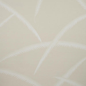 Schumacher Wallpaper Deco Palms Ivory On Natural 5013303