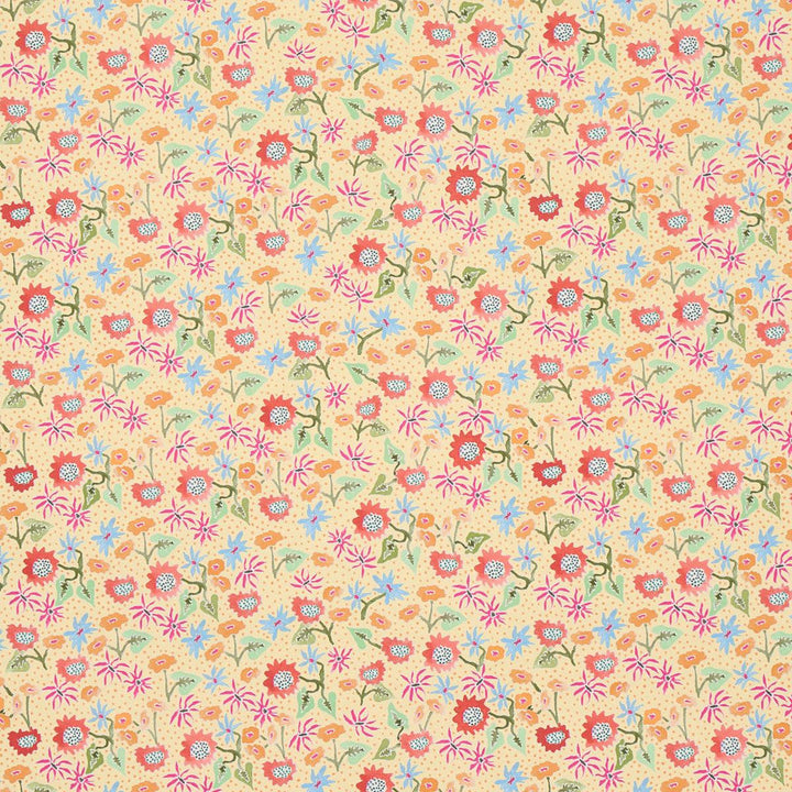 Calico Giverny 5013501 by Schumacher Designer Wallpaper Happy Menocal 13.5" - Swanky Fabrics -