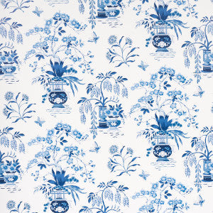 Schumacher Wallpaper Ming Vase Porcelain 5013580
