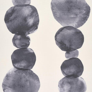 Schumacher Wallpaper Hyperion Off Black 5013651
