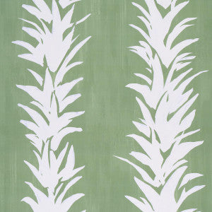 Schumacher Wallpaper White Lotus Soft Green 5013660