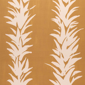 Schumacher Wallpaper White Lotus Deep Yellow 5013662