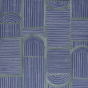 Schumacher Wallpaper Bloomsbury Deep Navy 5013683