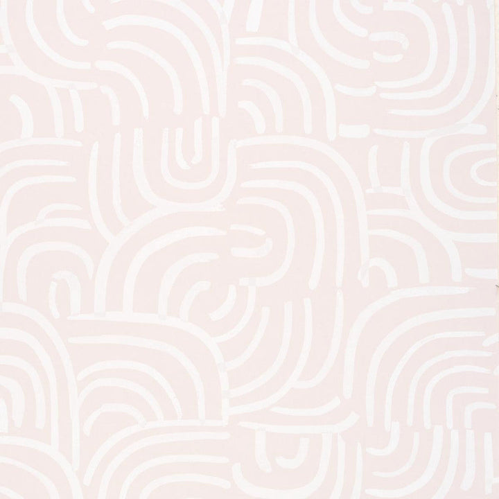 New Beat Light Beige 5013693 by Schumacher Designer Wallpaper Backdrop 27.0" - Swanky Fabrics -