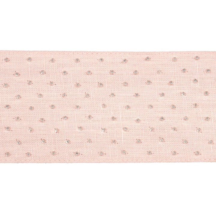 Northern Lights Beaded Tape Blush 70624 by Schumacher Designer Trim Embroidered And Embellished Trims - Swanky Fabrics -