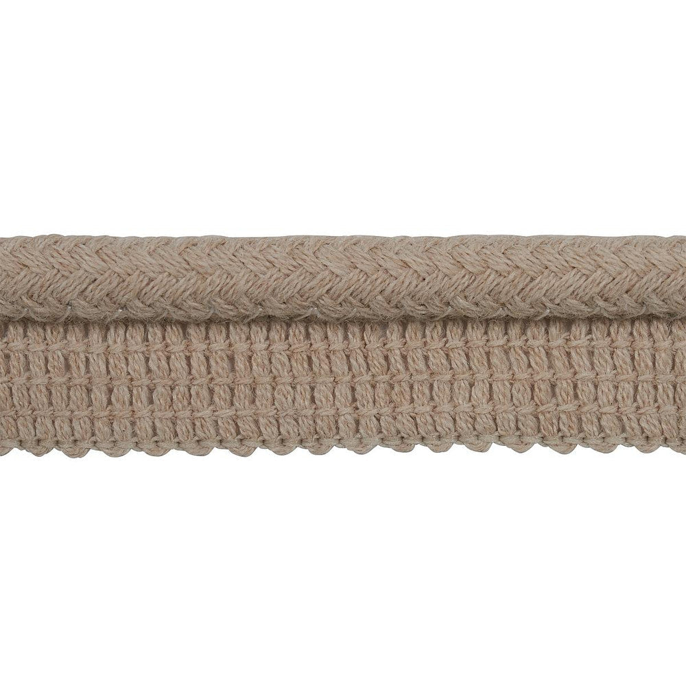 Eubie Lip Cord Indoor/Outdoor Linen 72428 by Schumacher Designer Trim Indoor/Outdoor Recolors - Swanky Fabrics -