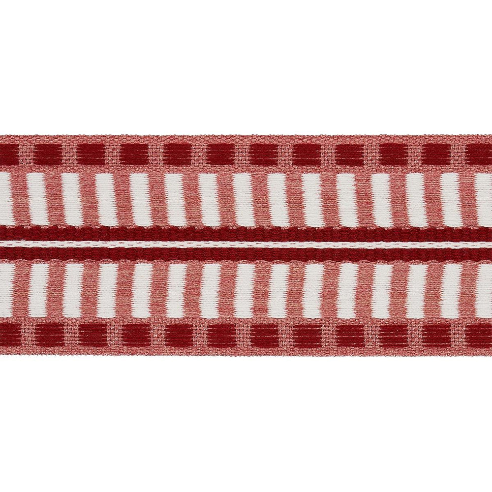 Jacobsen Tape Indoor/Outdoor Rose 73634 by Schumacher Designer Trim Indoor/Outdoor Recolors - Swanky Fabrics -