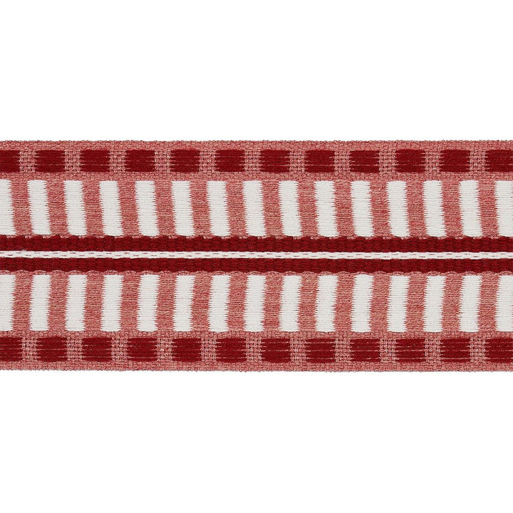Jacobsen Tape Indoor/Outdoor Rose 73634 by Schumacher Designer Trim Indoor/Outdoor Recolors - Swanky Fabrics -
