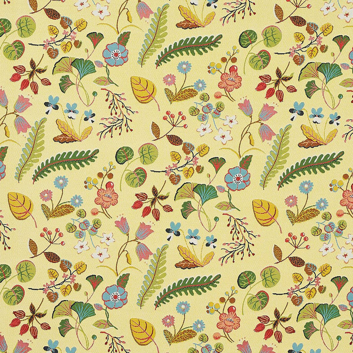 Botanica Indoor/Outdoor Yellow 75943 by Schumacher Designer Fabric Indoor/Outdoor Recolors 26.75" - Swanky Fabrics -