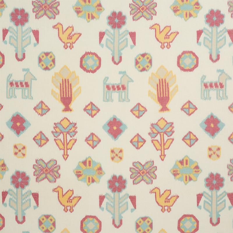 Chuska Warp Print Multi 78140 by Schumacher Designer Fabric True West 18.0" - Swanky Fabrics -
