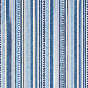 Schumacher Fabric Zuni Stripe Blue 78731