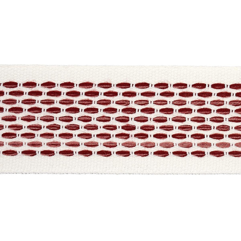 Portola Tape Indoor/Outdoor Rose 79424 by Schumacher Designer Trim Indoor/Outdoor Recolors - Swanky Fabrics -