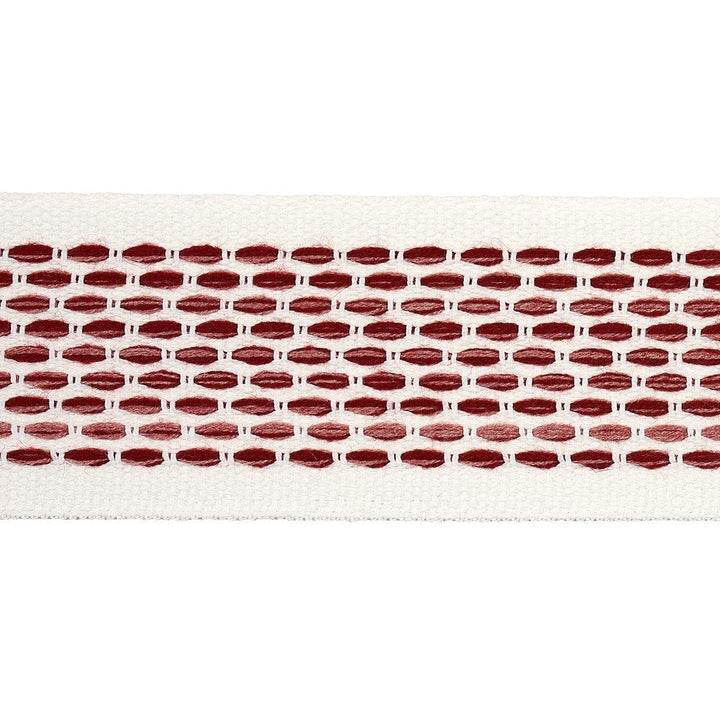 Portola Tape Indoor/Outdoor Rose 79424 by Schumacher Designer Trim Indoor/Outdoor Recolors - Swanky Fabrics -