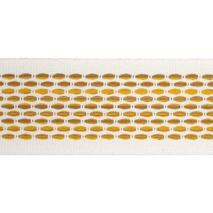 Portola Tape Indoor/Outdoor Yellow 79425 by Schumacher Designer Trim Indoor/Outdoor Recolors - Swanky Fabrics -