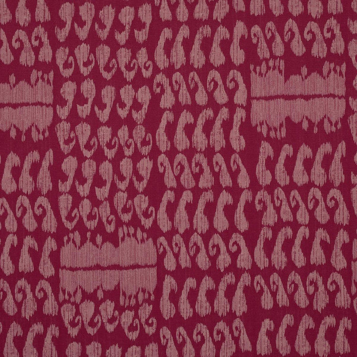 Nallamala Garnet 80382 by Schumacher Designer Fabric Perennial Favorites 27.5" - Swanky Fabrics -