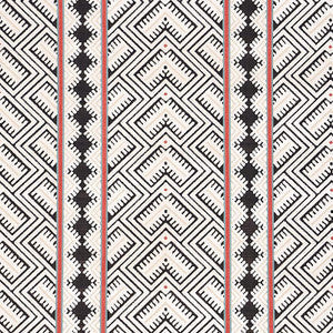 Schumacher Fabric Parvin Velvet Black And Ivory 80650