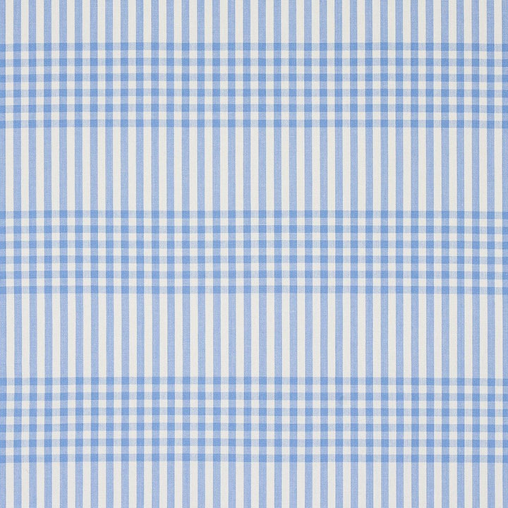 Bergen Plaid Sky 80803 by Schumacher Designer Fabric Smith Street - Swanky Fabrics -