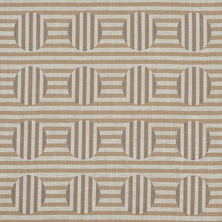 Soto Sand 80841 by Schumacher Designer Fabric Smith Street 4.4" - Swanky Fabrics -