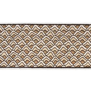Schumacher Trim Sunrise Embroidery Tape Sand 80890