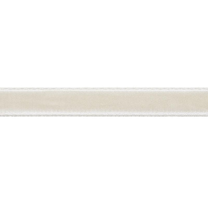 Velvet Tape Narrow Dove 80921 by Schumacher Designer Trim Perfect Basics: Velvet Tapes - Swanky Fabrics -