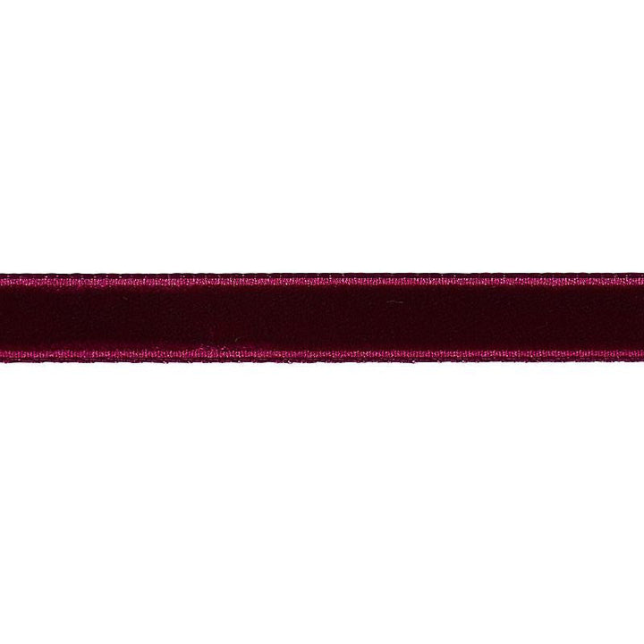 Velvet Tape Narrow Aubergine 80928 by Schumacher Designer Trim Perfect Basics: Velvet Tapes - Swanky Fabrics -