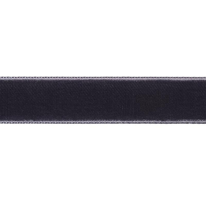Velvet Tape Medium Graphite 80950 by Schumacher Designer Trim Perfect Basics: Velvet Tapes - Swanky Fabrics -
