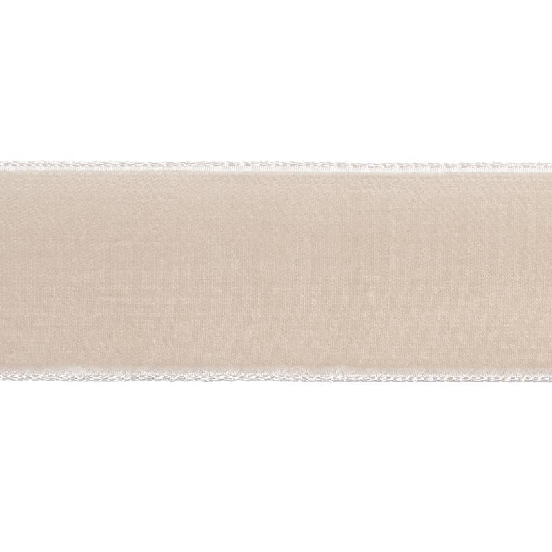 Velvet Tape Wide Dove 80961 by Schumacher Designer Trim Perfect Basics: Velvet Tapes - Swanky Fabrics -