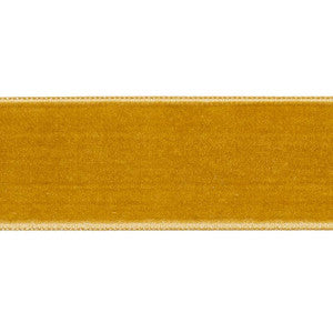 Schumacher Trim Velvet Tape Wide Gold 80966