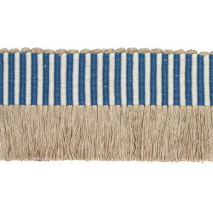 Schumacher Trim Graphic Fringe Blue 81211