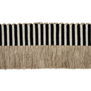 Schumacher Trim Graphic Fringe Black 81212